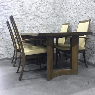 INT-045 カリモク Direttore ダイニングテーブル イス チェア4脚 セット