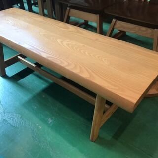 【愛品館八千代店】ニトリ　ベンチダイニング4点セット　②【愛八DN】