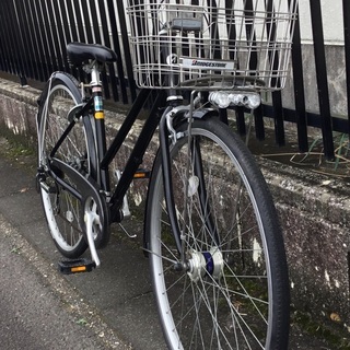 動作＞ブリヂストン・ビレッタ・ブラック・27インチ・シマノ6段変速