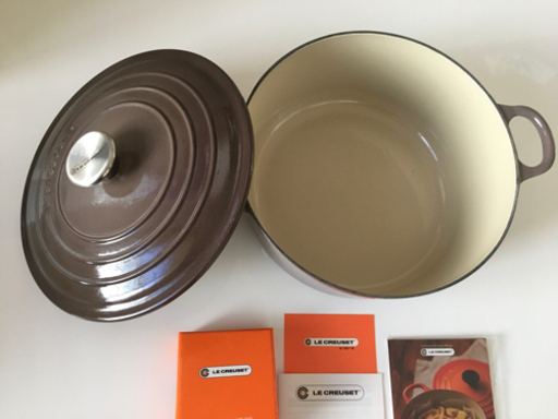 美品】ル・クルーゼ ココットロンド(24cm)&保管クリップ