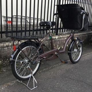 美品車＞プチママンミニ・子供乗せ自転車 BAA 幼児2人同乗基準適合車