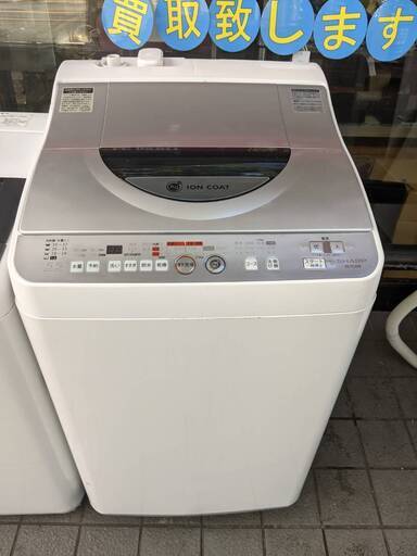 シャープ SHARP   タテ型洗濯乾燥機 5.5kg ES-TG55K-S