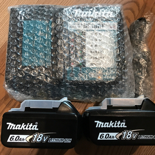 ★受渡済★新品 マキタ 急速充電器 DC18RF 純正バッテリー BL1860B 2個