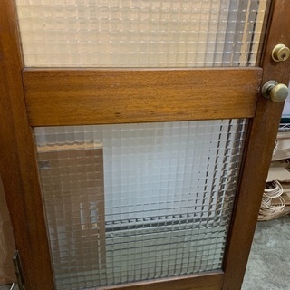 レトロガラスのアンティークドア　