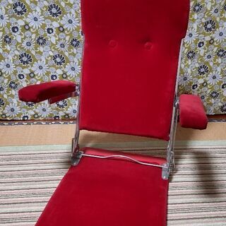ヒカリ　レトロ座椅子(昭和40年代前半頃)　 赤色