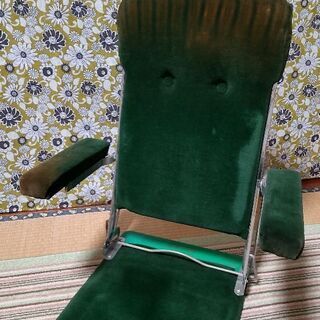 ヒカリ　レトロ座椅子(昭和40年代前半頃)　緑色