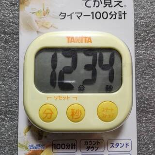 【新品】タニタ　キッチンタイマー　TD-384　でか見えタイマー...