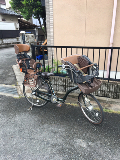 子供も乗せ自転車