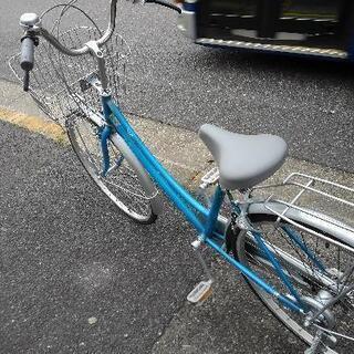 中古自転車1708 前後タイヤ新品！ 26インチ 3段ギヤ ダイナモライト