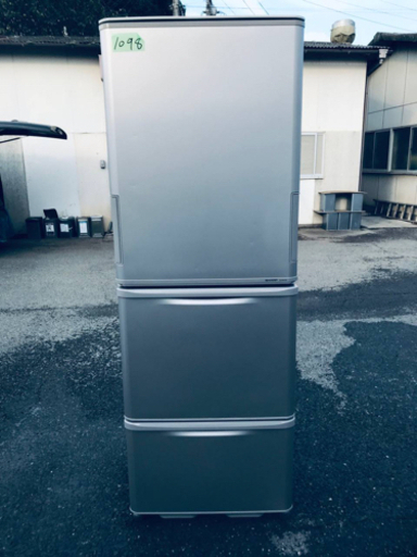 ④‼️350L‼️1098番 シャープ✨ノンフロン冷凍冷蔵庫✨SJ-WA35X-S‼️