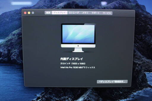 iMac A1418 ME086 (21.5-inch, Late 2013) HDD1TB メモリー8GB MacOS