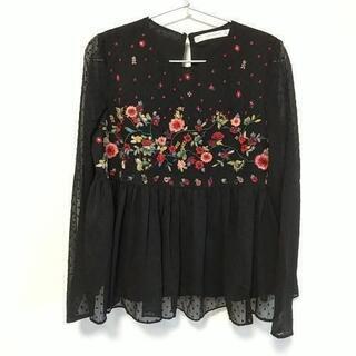 ZARA 刺繍ブラウス