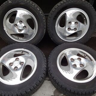 珍品 ﾀﾞｲﾊﾂ ｱﾄﾚｰﾜｺﾞﾝ ｶｽﾀﾑ用 S220G 純正ｽﾀｯﾄﾞﾚｽｱﾙﾐ4本