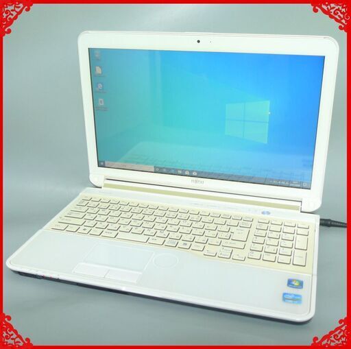 新品高速SSD 中古良品 ノートパソコン 15型ワイド 富士通 AH77/G 第2世代 i7 4コア 8GB Blu-ray 無線LAN webカメラ Windows10 Office