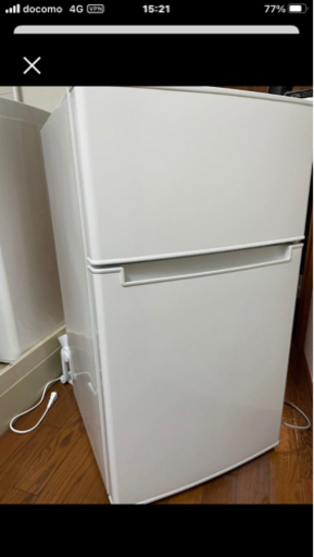 美品　amadana アマダナ 85L 2ドア冷蔵庫 AT-RF85B ホワイト 2020年製 1人暮らし 単身用