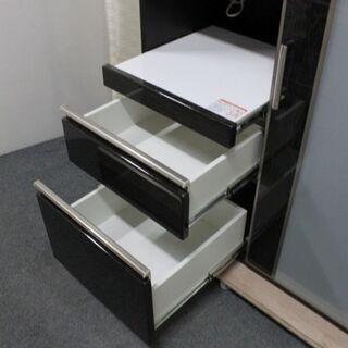 ニトリ レンジボード ポスティア 幅90 ハイグロス ブラック ハイ 