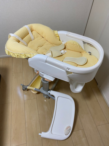 ☆美品☆アプリカ　ハイローベッド\u0026チェア　足ガード付　スウィング電動式♫