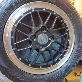 軽自動車用 スタッドレス&アルミホイールセット3点セット Dunlop 155 