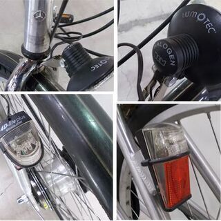 メルセデスベンツ 自転車 26インチ サイズ46 7速 ベルトドライブ アルミ クロスバイク シマノ ネクサス 札幌市東区 新道東店