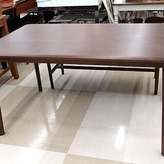 札幌市/清田区　ニトリ ダイニングセット ベンチ付き ブラウン 木製 テーブル キッチン ダイニング