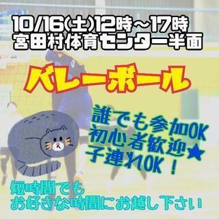 10/16(土)みんなでバレーボールやろう☺️