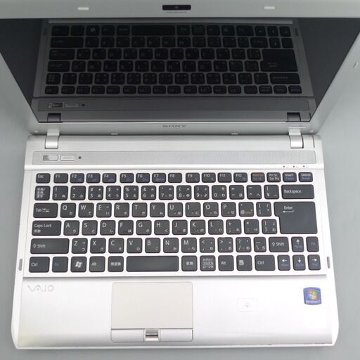 シルバー ノートパソコン 中古良品 13型 SONY VAIO VPCS12AVJ Core i3