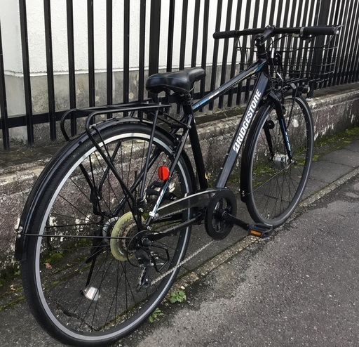 良品＞ブリヂストンTB1・クロスバイク・ブラック・27インチ・シマノ7段