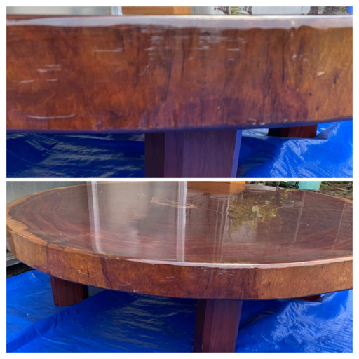 値下げしました 天然木材 一枚板の高級テーブル！(すごく重いです
