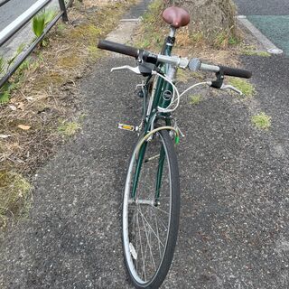 クロスバイク weekend bikes 28インチ グリーン ギア7速 【リサイクル 
