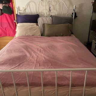 LEIRVIK Ikea Queen Bed マットレス・マット付き ベッド 3