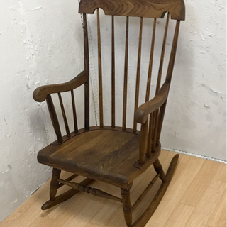 値下げしました❗️天然木ロッキングチェア - 椅子