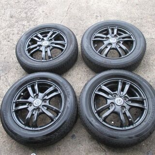 【来店取付OK】中古タイヤ&中古アルミセット 155/65R13 軽自動車 ブリジストン NEXTRY
