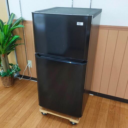 ハイアール Haier 2ドア冷凍冷蔵庫 106L JR-N106K 2016年 ブラック www