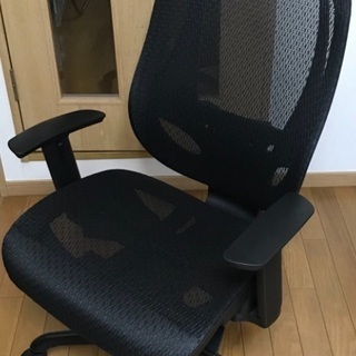 ニトリ リクライニングワークチェア（クエト BK） - 椅子