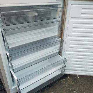 ■取引決定済■ツインバード2ドア冷凍冷蔵庫 ハーフ&ハーフ「たっぷり冷凍73L」ガラスパネルドア