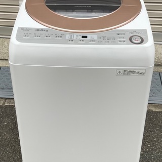 RKGSE-598】特価！シャープ/SHARP/10kg全自動洗濯機/ES-GV10B-T/中古品 ...