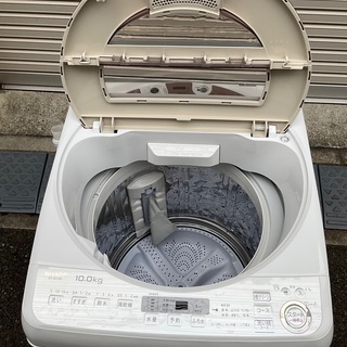 RKGSE-598】特価！シャープ/SHARP/10kg全自動洗濯機/ES-GV10B-T/中古品 