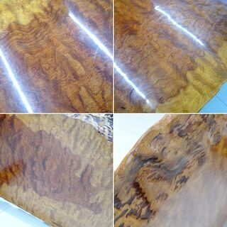 天然木 座卓 天板厚4cm 幅136×奥行71×高さ32cm 一枚板 玉杢 葡萄杢 鳥目杢 鶉杢 ローテーブル 苫小牧西店