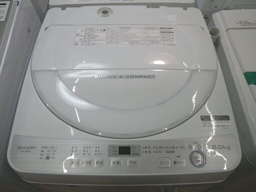 シャープ 6Kg 洗濯機 ESーGE6B 【モノ市場東浦店】