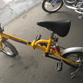 S284★GOLDEN BISI★ゴールデンビシ★折りたたみ自転車★黄