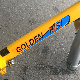 S284★GOLDEN BISI★ゴールデンビシ★折りたたみ自転車★黄