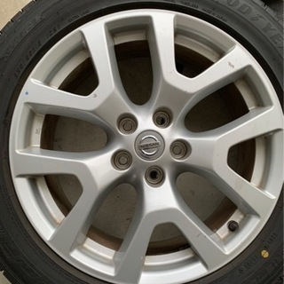 中古t31 エクストレイル後期ホイール　タイヤ　グッドイヤーrvf eco