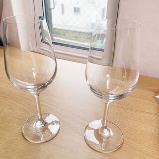 ワイングラス　2脚　美品　墨田区ガラス市にて購入