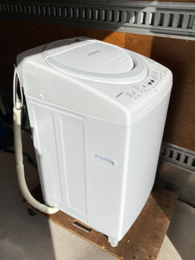 引取歓迎　2021 美品【数回使用】東芝 ZABOON タテ型洗濯乾燥機 洗濯8.0kg/乾燥4.5kg AW-8V9 グランホワイト TOSHIBA 洗濯機