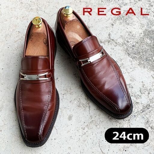 【 REGAL 】リーガル　24cm ビットローファー　茶