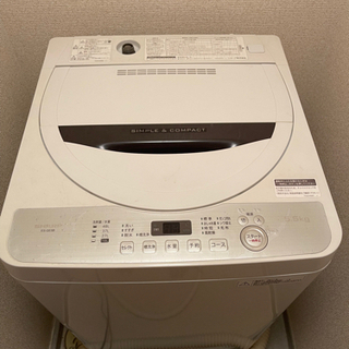 SHARP シャープ　5.5キロ　洗濯機　2017年製　引き取り...