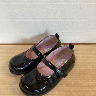 【受付終了】キッズフォーマル黒靴18cm