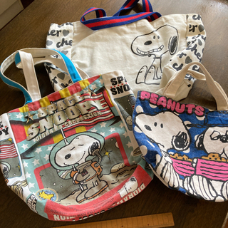 SNOOPYのトートバッグ　三点セット