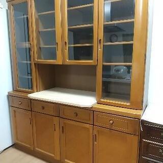 食器棚 キッチン収納 中古品 幅160 高さ190 引き取り限定
