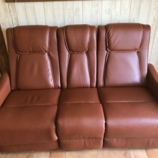 取引終了しました)電動リクライニングソファ 3人掛け